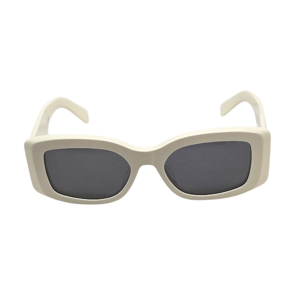 Celine Cream Rectangular Sunglasses - Picture 7 of 7